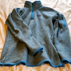 Fleece pullover coat